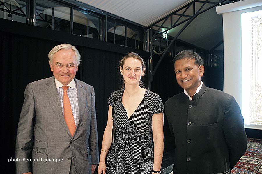 Bernard Magrez, Aurélie Clemente-Ruiz et Ashok Adicéam