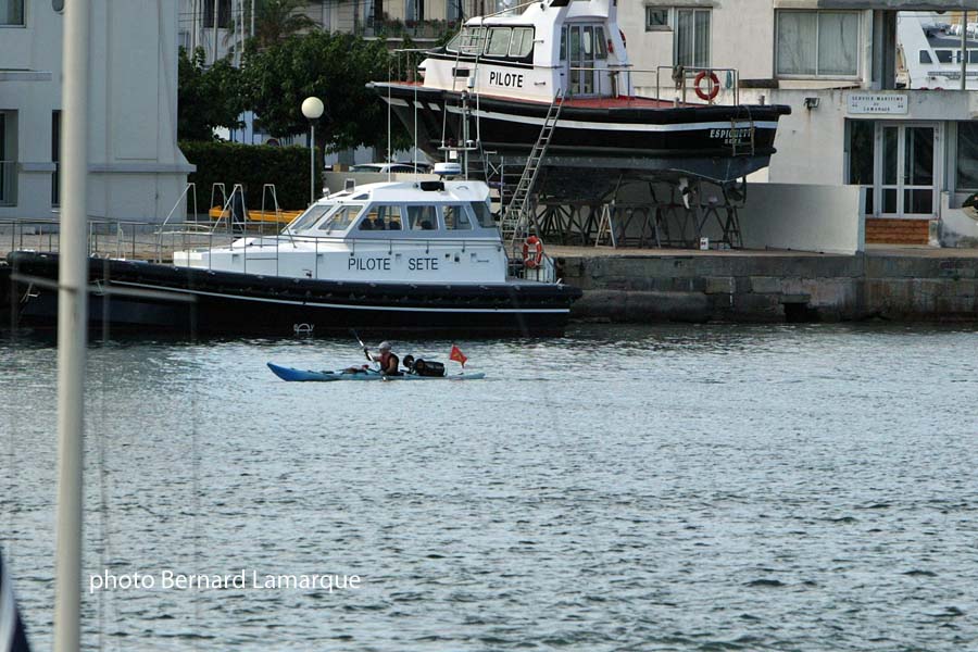 Arrivée dans le port de Sète