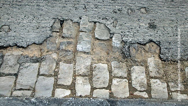 Détail de l'état du pavage Détail de l'état du pavage