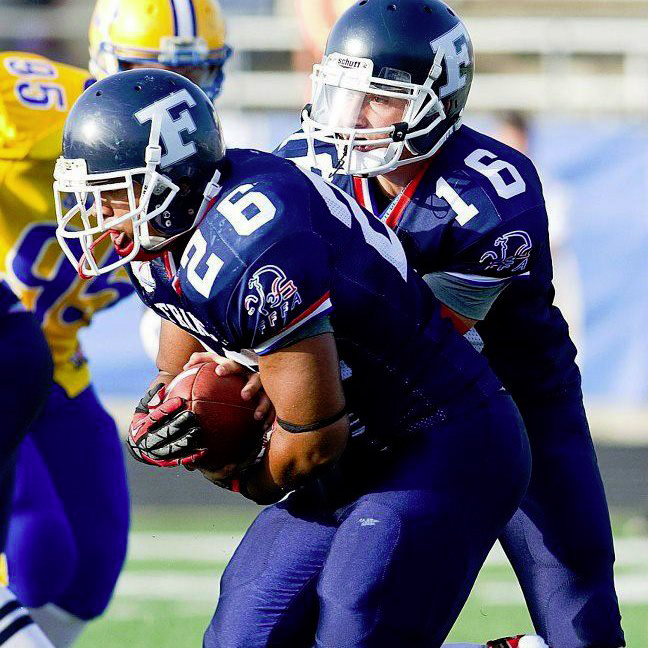 Anthony Deschamps avec le maillot de l'EDF