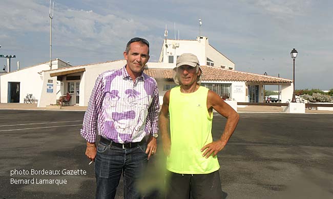 Le directeur du port et Gérard Lajournade
