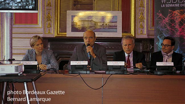Virginie Calmels, Alain Juppé, Michel Duchène et Marc Mossé