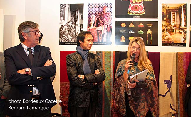 Stéphane Delaux représentant Alain Juppé retenu, Charles Jude et Petrusse Reijnen lors des discours