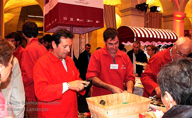 Les ostréiculteurs en action