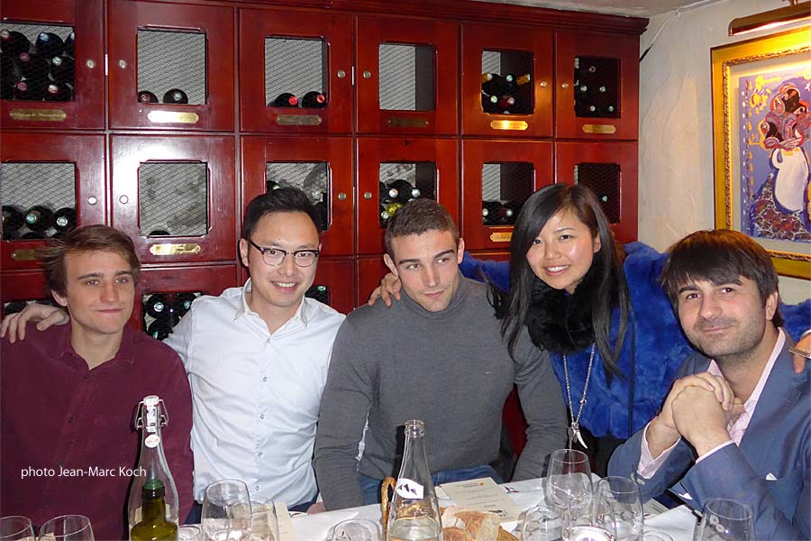 Philippe Ricros, Difen Guo, Edgar Martin, Lili Juan et Jonathan Ducourt