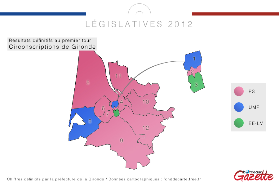 Carte des circonscriptions