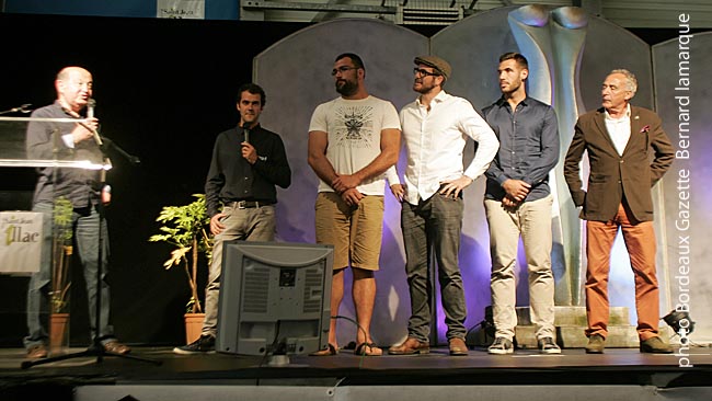 Gérard Piffeteau, Nicolas Tourriol, Adam Jaulhac, Hugh Chalmers, Thibault Lacroix et Alphonse Miralles dit "Fonfon"