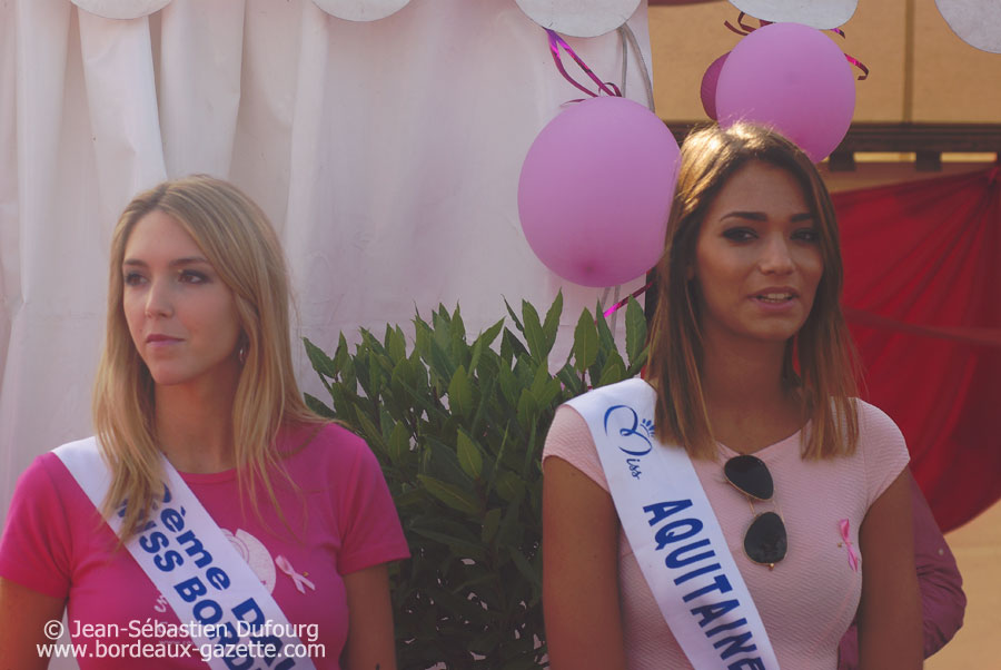 Camille Bouteila (2ème dauphine Miss Bordeaux) et Camille Gafa (Miss Aquitaine)