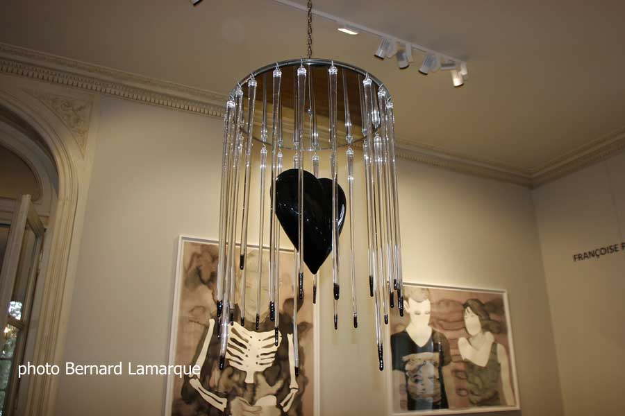 Cage en verre et éléments de la série de lavis