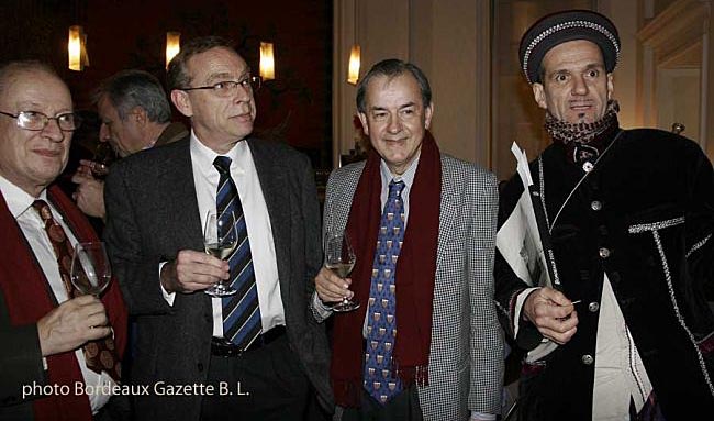 Philippe Roudié, Bruno Boidron, Antoine Lebègue et Yves Simone lors du bicentenaire des Editions Féret