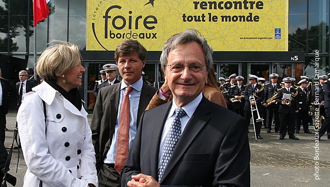 Bernard Séverin lors de l'inauguration de la Foire 2014 