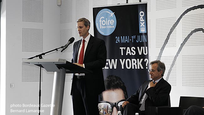 Le newyorkais Thomas Wolf, Consul Général des Etats Unis pendant son allocution