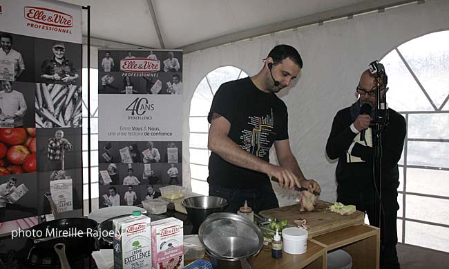 Aurélien Crozato en cooking démonstration
