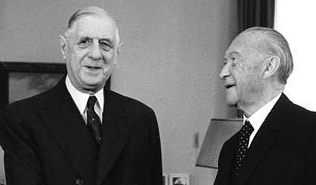 De Gaulle et Adenauer