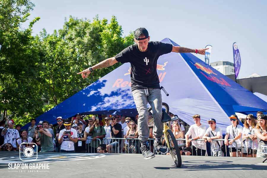 Jean-William Prevost gagnant du BMX FLAT PRO : 