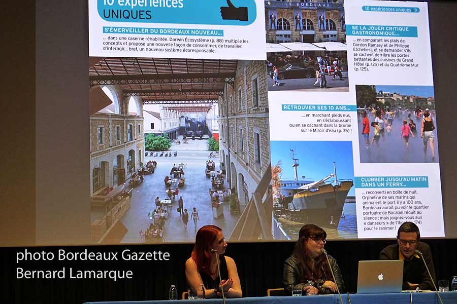 Anne Quimbre, Anne Lataillade et David Pigeret de la librairie Mollat