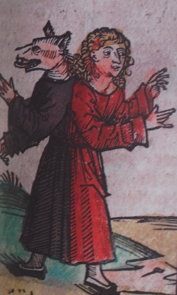 Loup Garou. Peinture sur velin. XVIe siècle