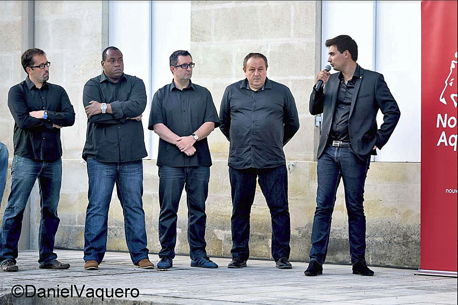 Raphaël Benedetto et son staff