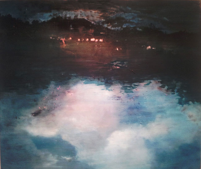 "Incendie" 100x100 Huile sur toile 2012 "Incendie" 100x100 Huile sur toile 2012