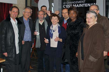 Michèle Delaunay à sa permanence de campagne