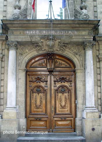 Entrée du lycée Montaigne