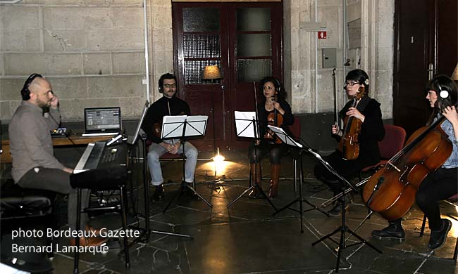 Julien Marchal, Paul Roux, Dorra Saadi, Muriel Soulié et Elisa Dignac