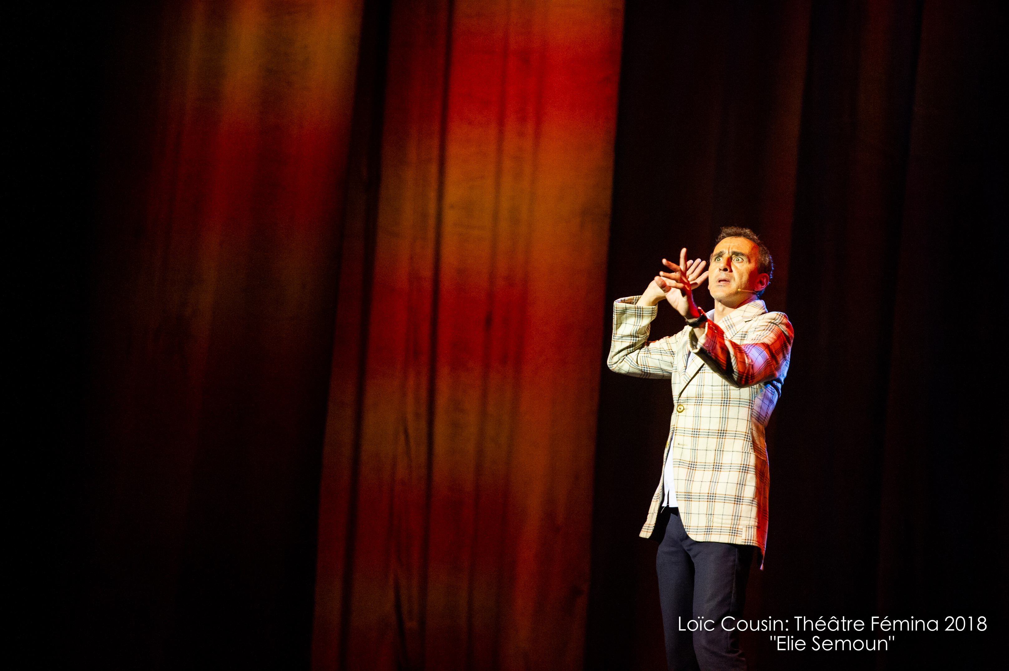 Elie Semoun au théâtre Fémina de Bordeaux pour son spectacle "A partager" 