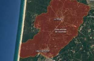 Incendie en Gironde : le feu s'étend de Saumos au bassin d'Arcachon