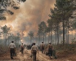 En 1949, l'incendie qui a redessiné la forêt girondin