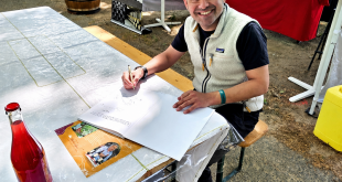 À Bordeaux, un atelier propose de peindre avec du vin rouge