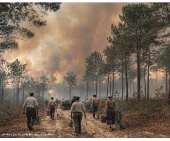 En 1949, l'incendie qui a redessiné la forêt girondin