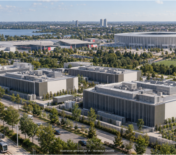 Bordeaux Nord : Cazenave écarte les méga data centers et veut « le plus grand quartier sportif d'Europe »