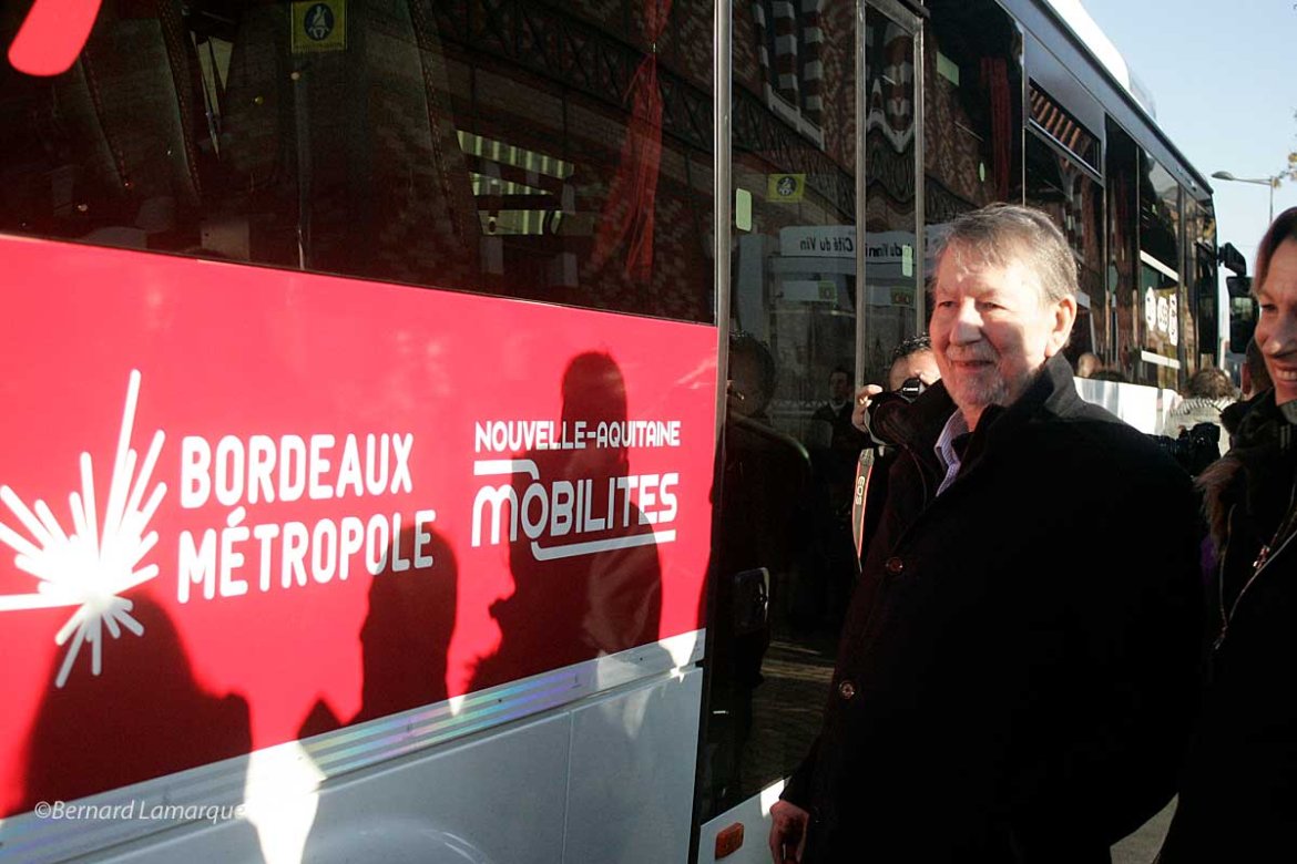 Inauguration de la ligne de car Express entre Bordeaux et Blaye