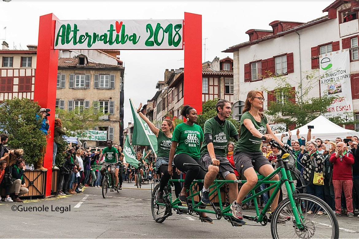 Le Tour Alternatiba est arrivé à Bayonne après 4 mois de mobilisation !