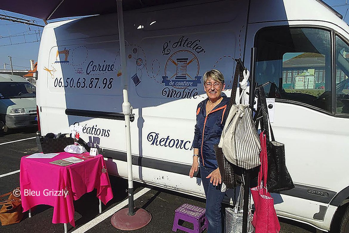 Corine Chevallier lance l'atelier de couture mobile