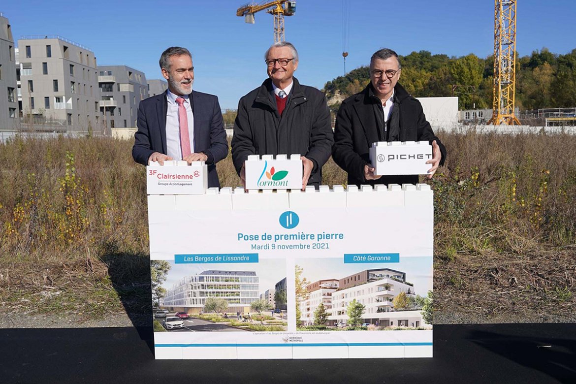 Patrice Pichet inaugure le chantier du nouveau quartier de Lissandre à Lormont