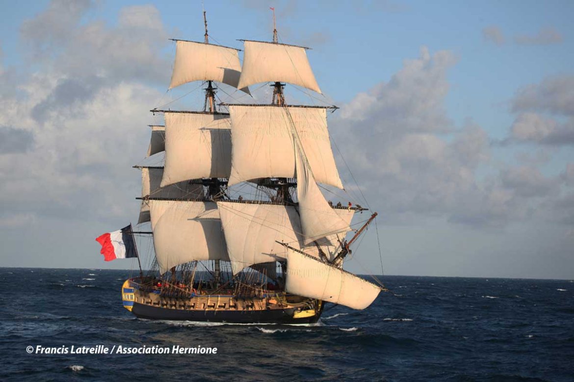 Un nouveau voyage au printemps 2022 pour l'Hermione, navire ambassadeur de la destination France