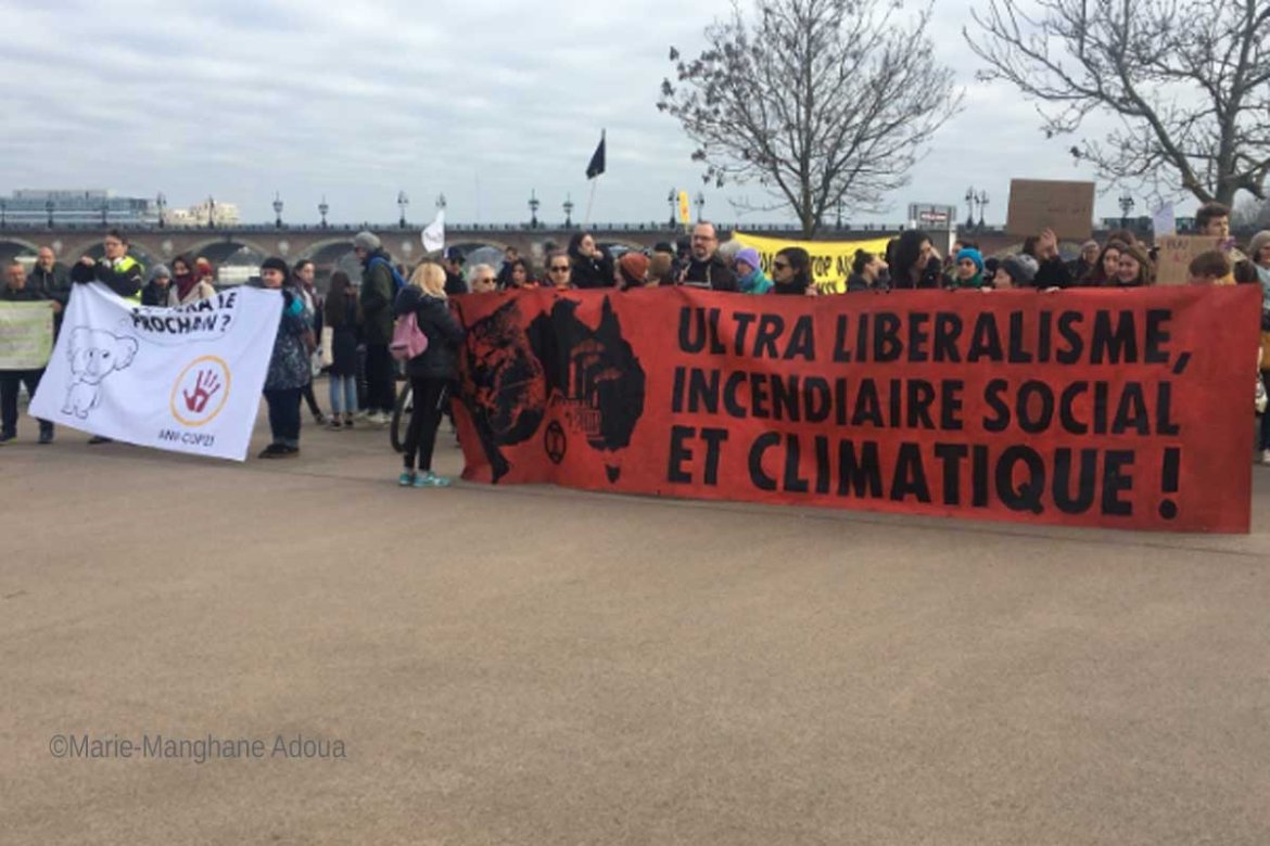 Marche silencieuse pour l'Australie à Bordeaux