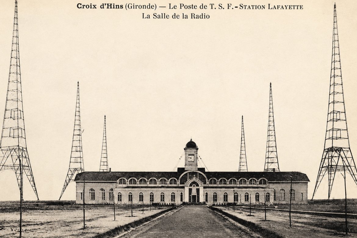 En 1920, Radio Lafayette reliait la Gironde à l'Amérique