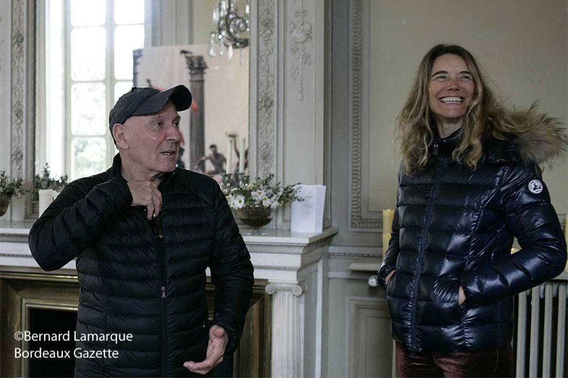 Caroline Gaudriault et Gérard Rancinan à l'Institut Culturel Bernard Magrez
