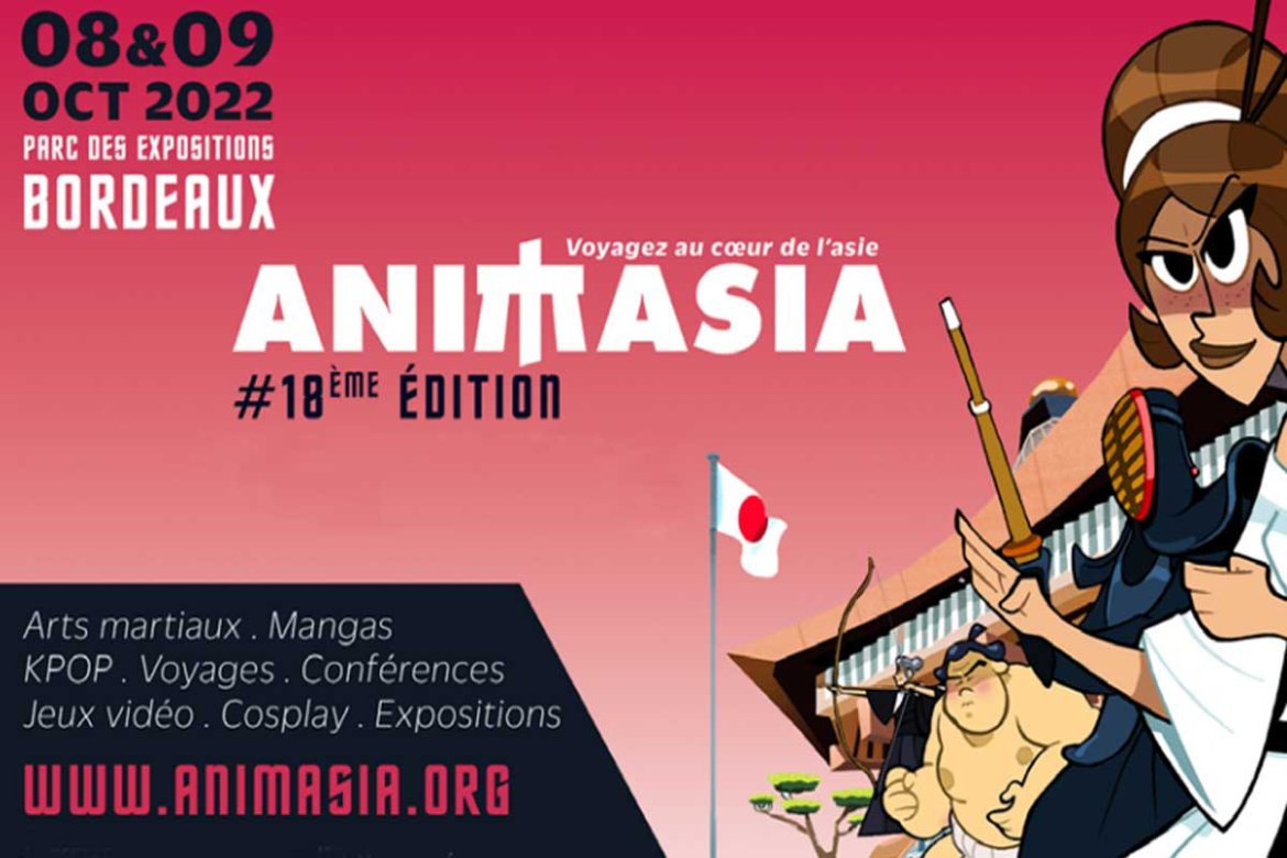 Bordeaux : Animasia les 8 et 9 octobre au Parc des Expositions