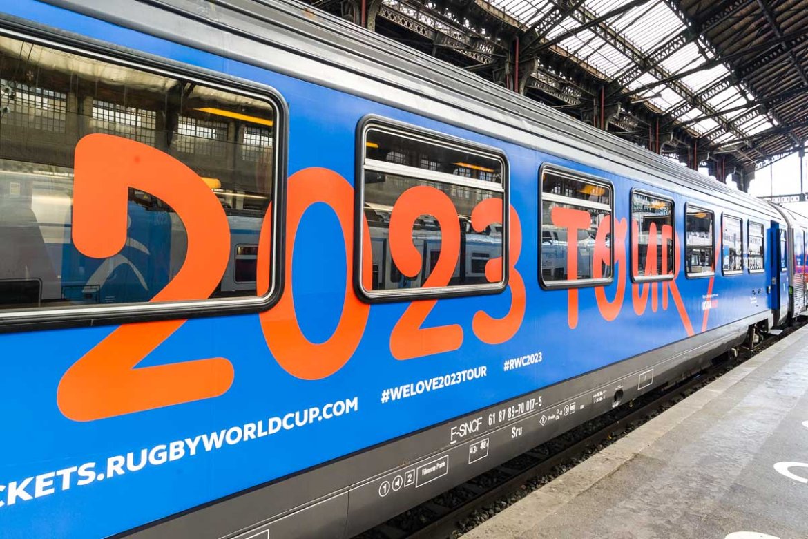 La Coupe du Monde de rugby 2023 en gare de Bordeaux Saint-Jean