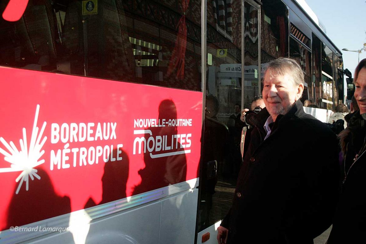 Inauguration de la ligne de car Express entre Bordeaux et Blaye
