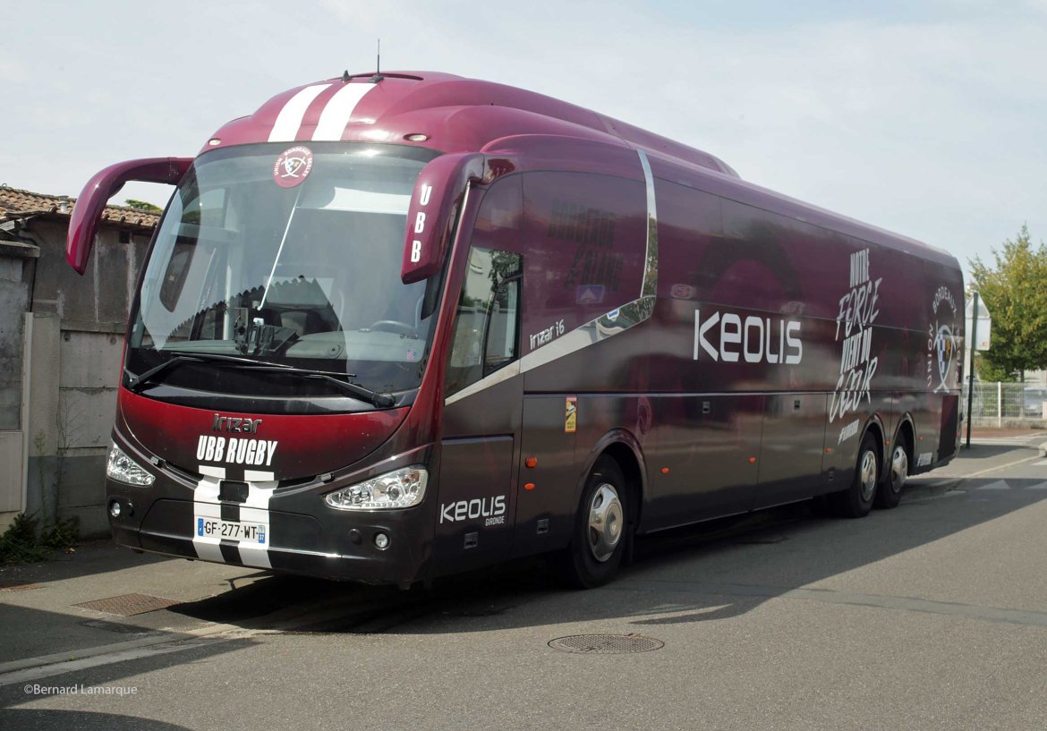 En route pour le premier match de l'UBB